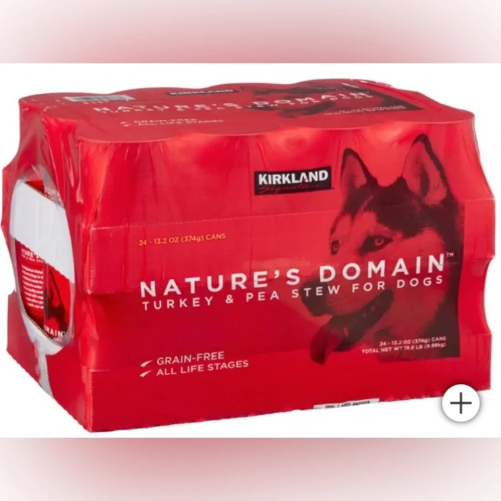 Nature's Domain Canned Dog Food, Turkey & Pea Stew, 13.2 oz, 24-count